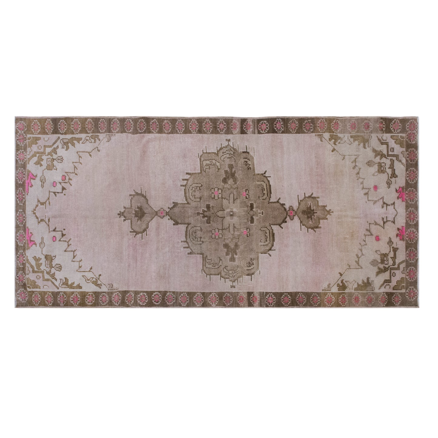 Antique Oriental Rug 186x385 cm (6'1" x 12'7")