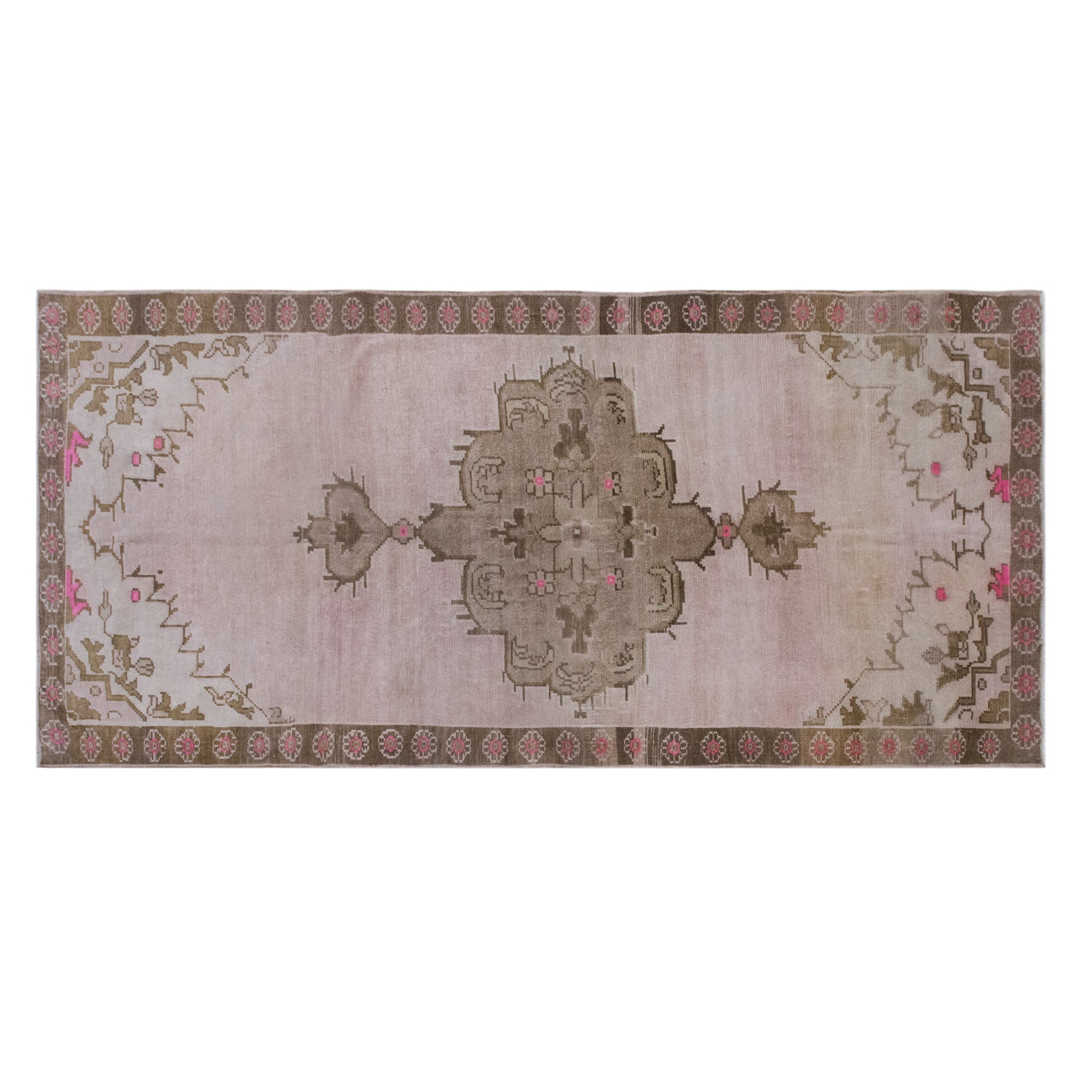 Antique Oriental Rug 186x385 cm (6'1" x 12'7")