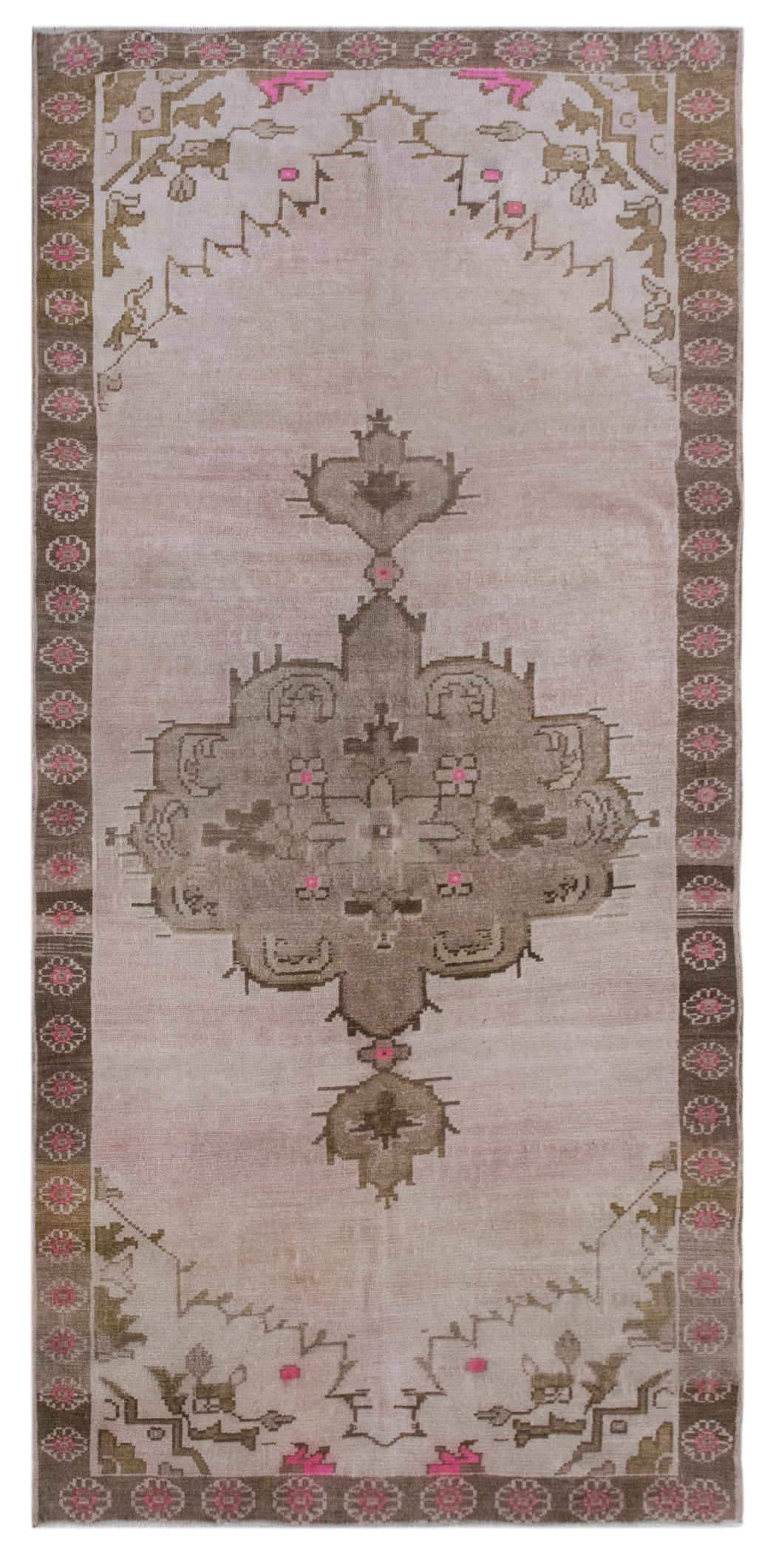 Antique Oriental Rug 186x385 cm (6'1" x 12'7")