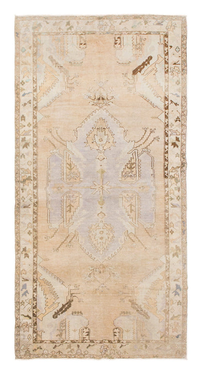 Antique Oushak Area Rug, Bohemian Oriental Carpet, 5'7" x 10'10" (167 x 330 cm)