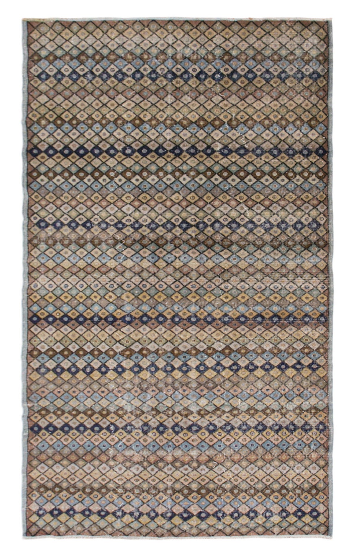 Antique Oushak Area Rug, Handwoven Wool, 5'3" x 9'1" (160 x 275 cm)