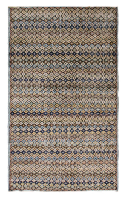 Antique Oushak Area Rug, Handwoven Wool, 5'3" x 9'1" (160 x 275 cm)