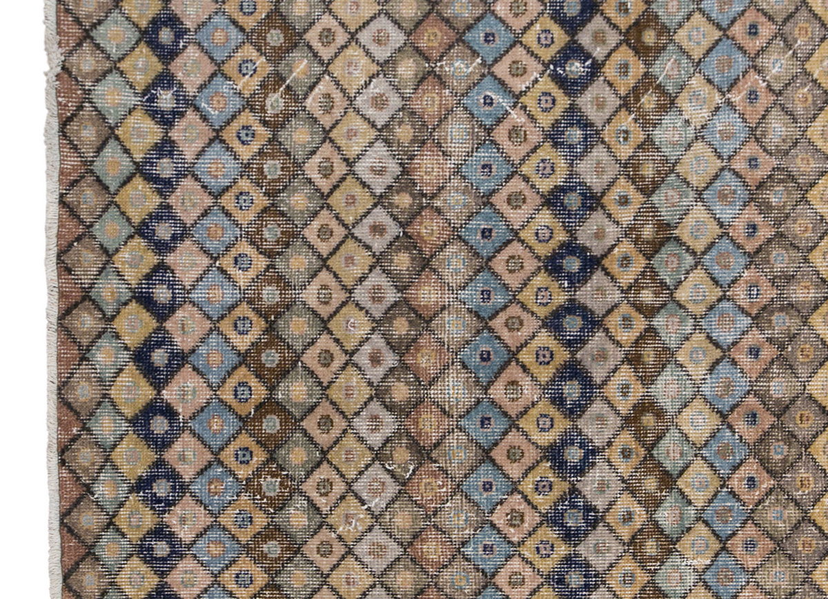 Antique Oushak Area Rug, Handwoven Wool, 5'3" x 9'1" (160 x 275 cm)