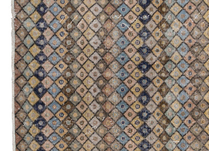 Antique Oushak Area Rug, Handwoven Wool, 5'3" x 9'1" (160 x 275 cm)