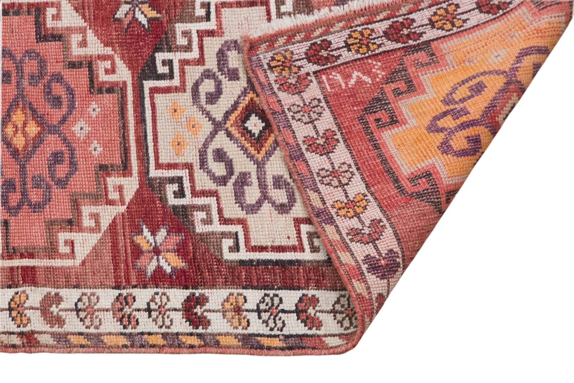 Antique Oushak Hallway Runner 87x230 cm (2'10" x 7'7")