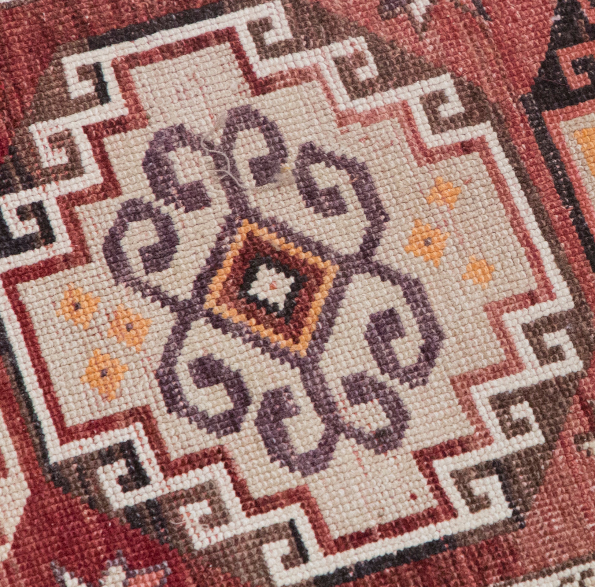 Antique Oushak Hallway Runner 87x230 cm (2'10" x 7'7")