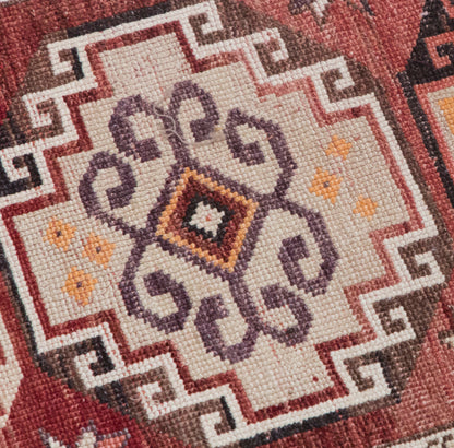 Antique Oushak Hallway Runner 87x230 cm (2'10" x 7'7")