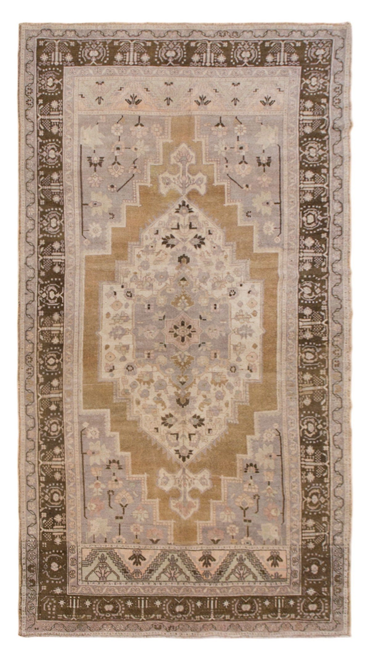 Antique Oushak Rug–Area Rug–Decorative Rug, 6'1" x 10'6" (187 x 318 cm)