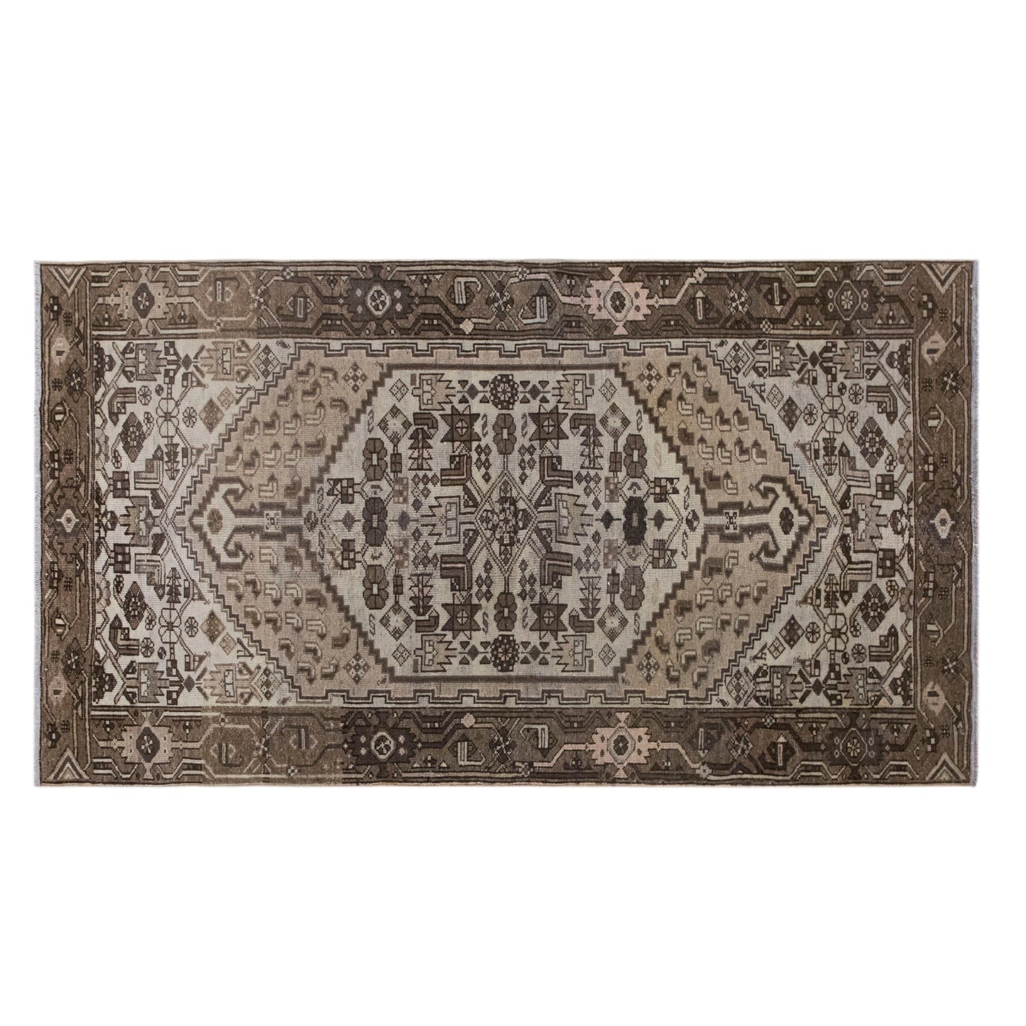 Antique Oushak Rug, 116x205 cm (3.8x6.7 ft)
