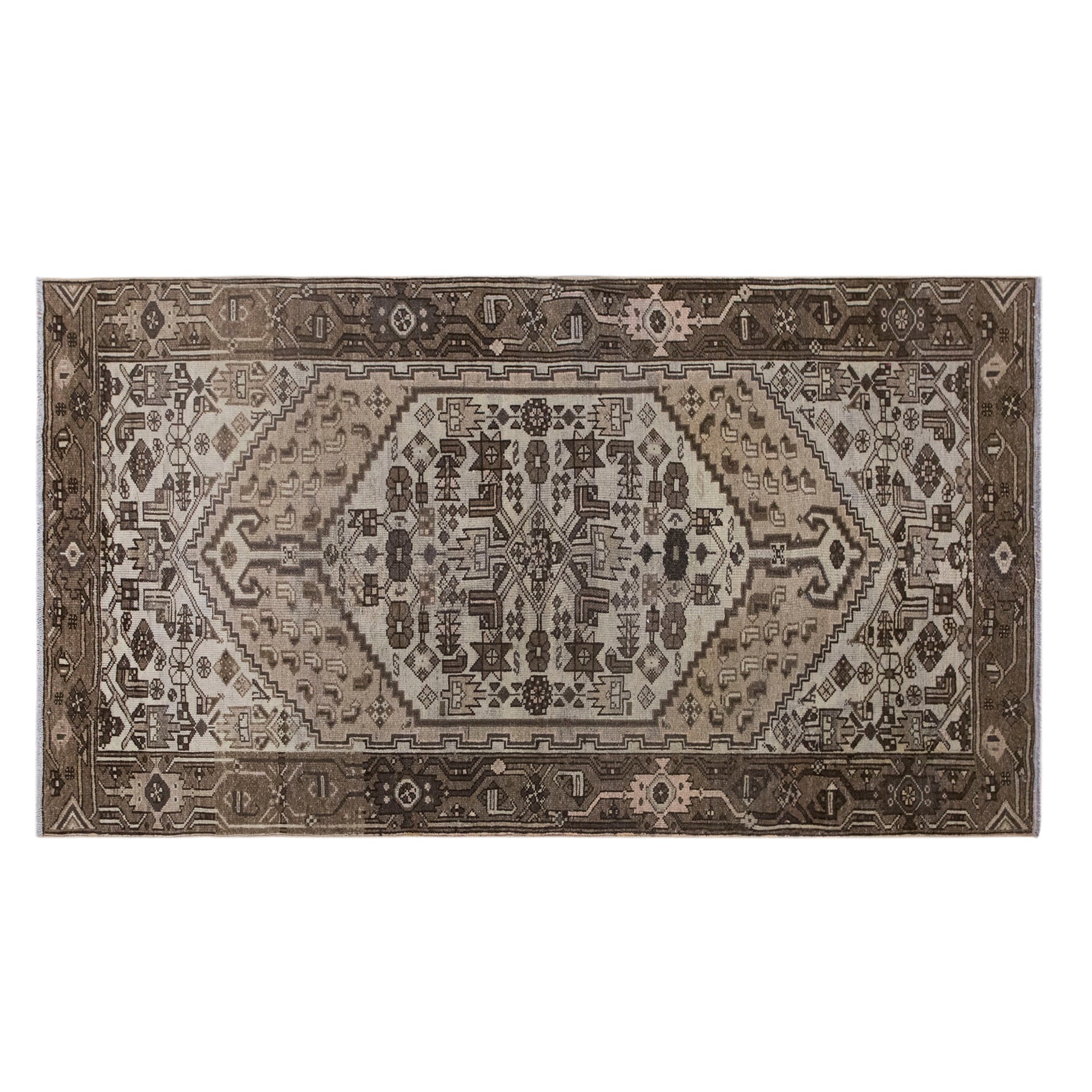 Antique Oushak Rug, 116x205 cm (3.8x6.7 ft)