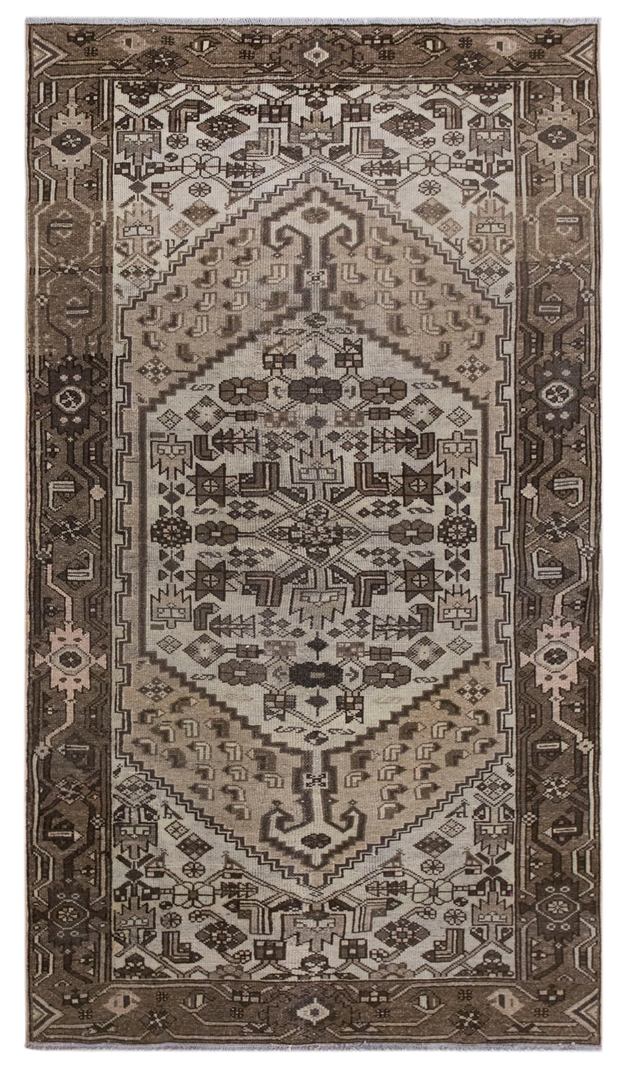 Antique Oushak Rug, 116x205 cm (3.8x6.7 ft)