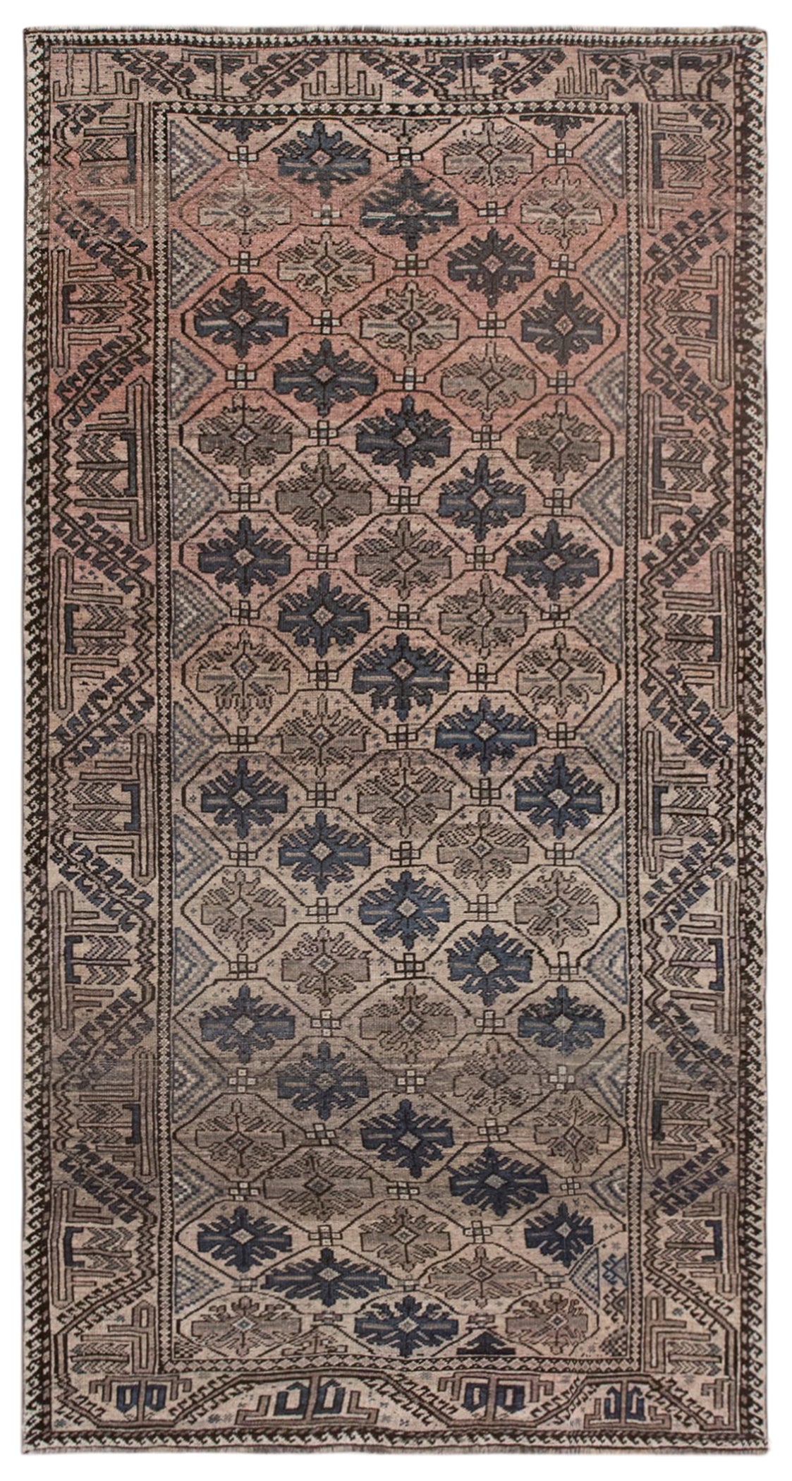 Antique Oushak Rug, 117x220 cm (3.8x7.2 ft)