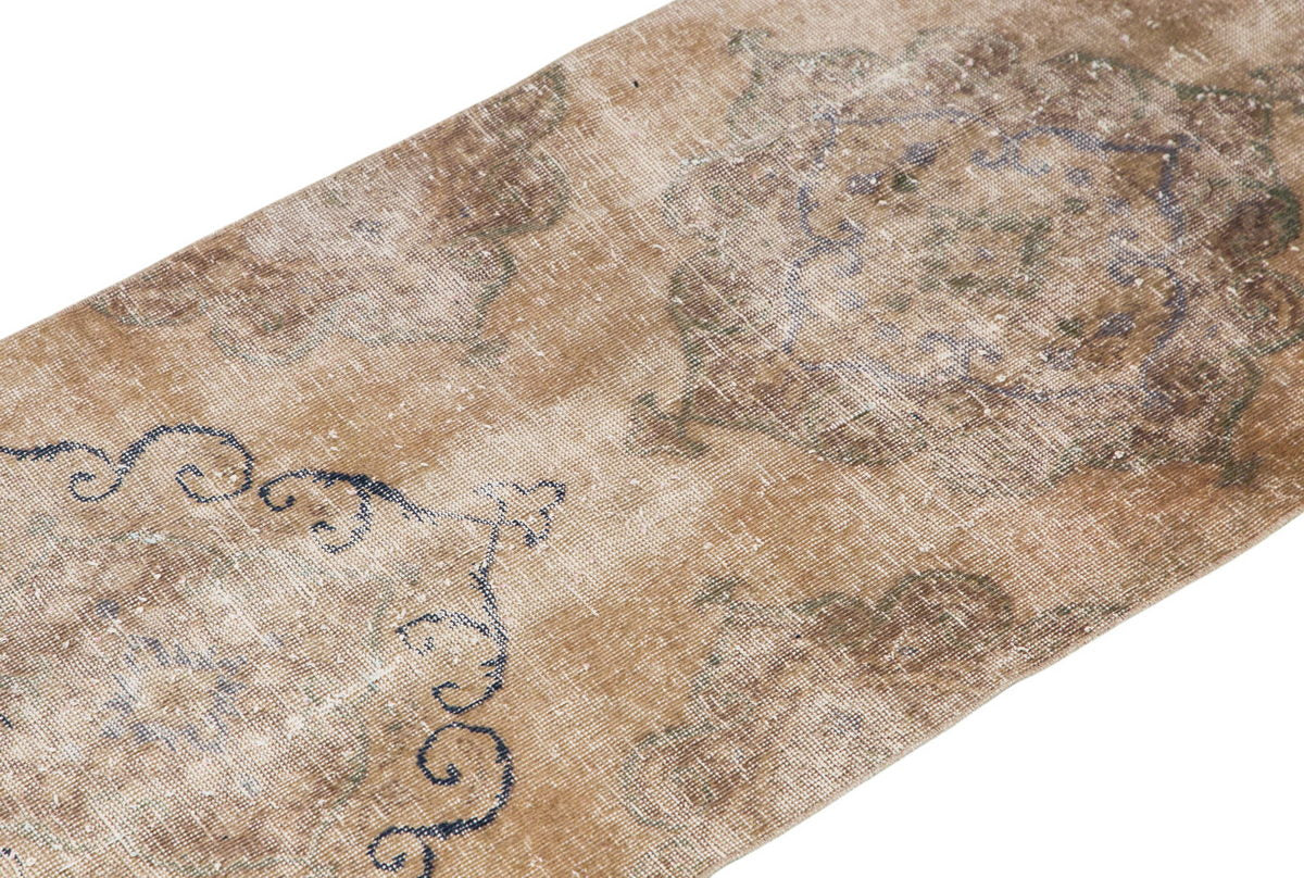 Antique Oushak Runner Rug 2'7"x13'1" | 79x398 cm Vintage Turkish Hallway Rug