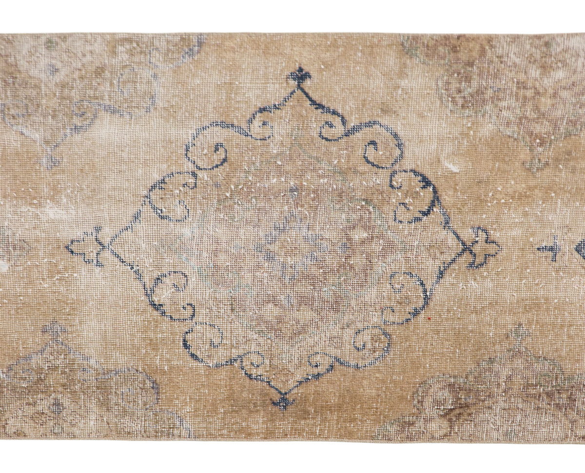 Antique Oushak Runner Rug 2'7"x13'1" | 79x398 cm Vintage Turkish Hallway Rug
