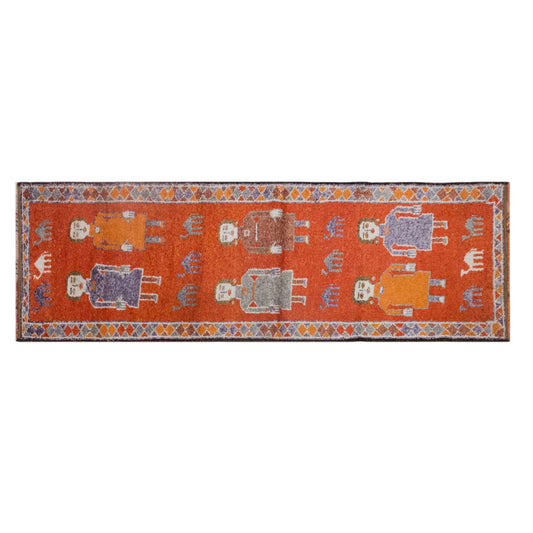 Antique Oushak Runner Rug 3'3" x 10'2" | 100 x 310 cm