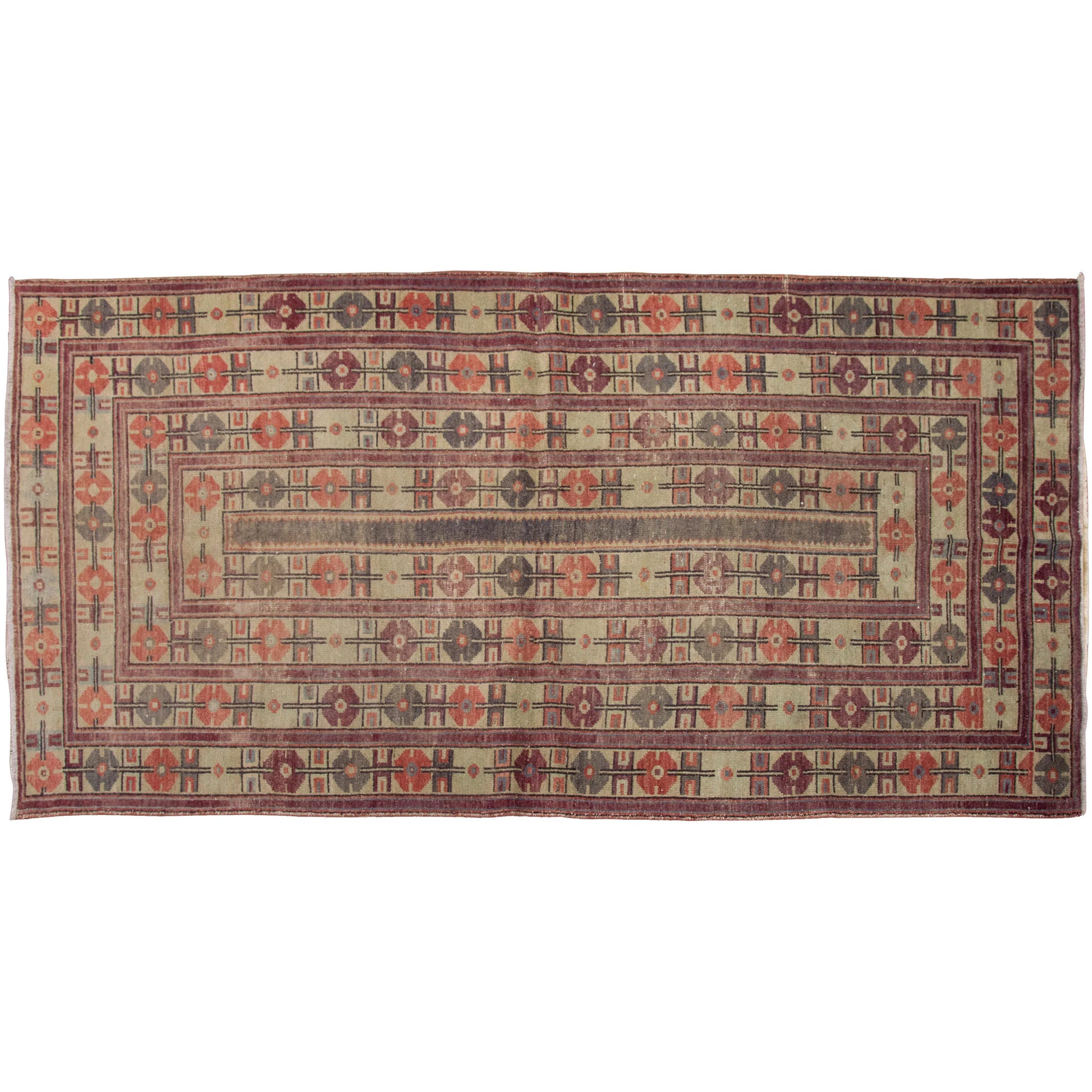 Antique Rug, 4'11 x 9'10 feet / 151 x 300 cm