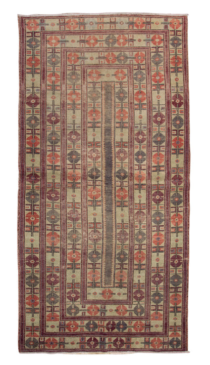 Antique Rug, 4'11 x 9'10 feet / 151 x 300 cm