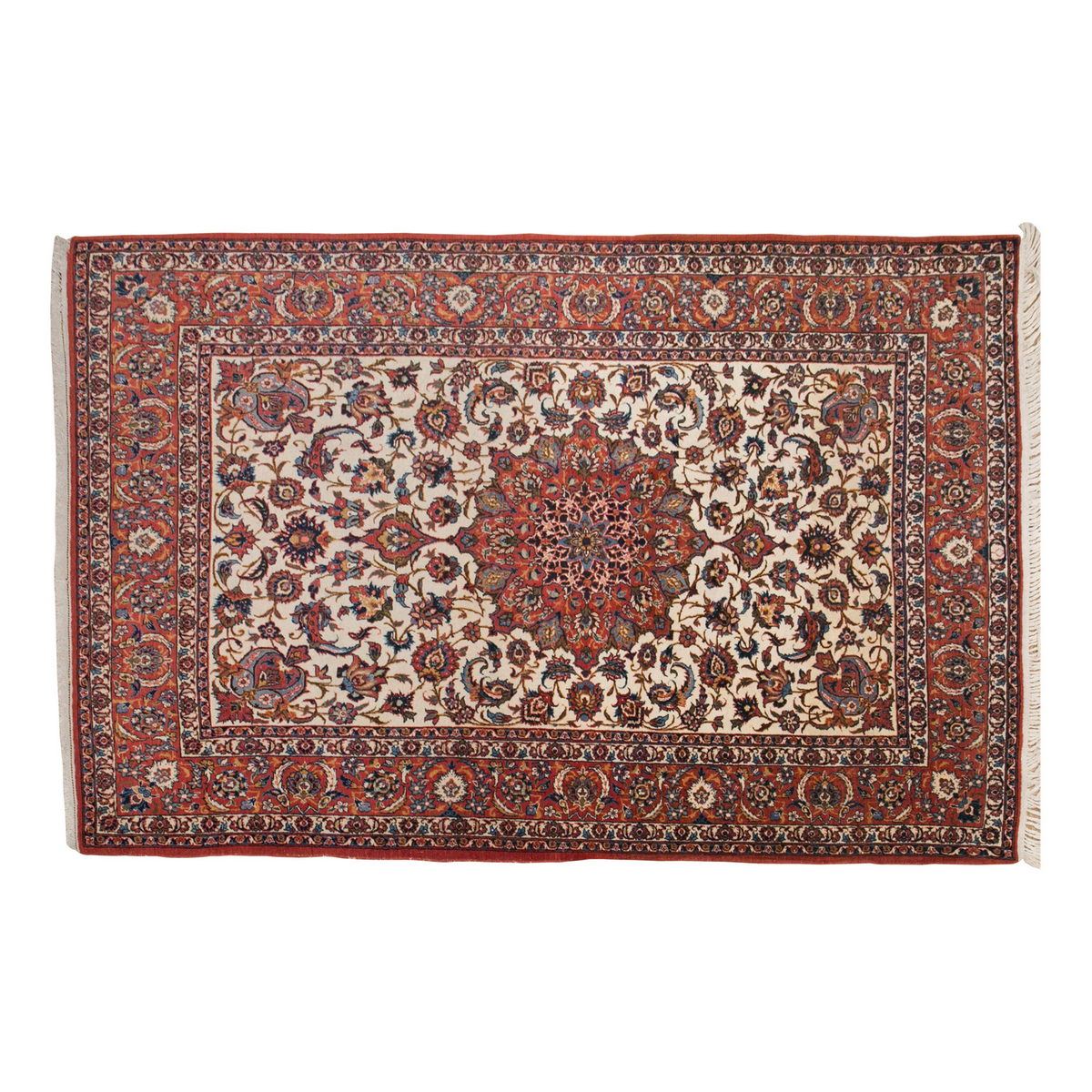 Antique Rug, Old Carpet,  4'10 x 7'9 feet / 148 x 237 cm