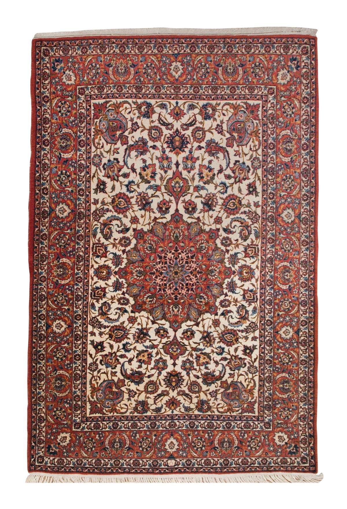 Antique Rug, Old Carpet,  4'10 x 7'9 feet / 148 x 237 cm