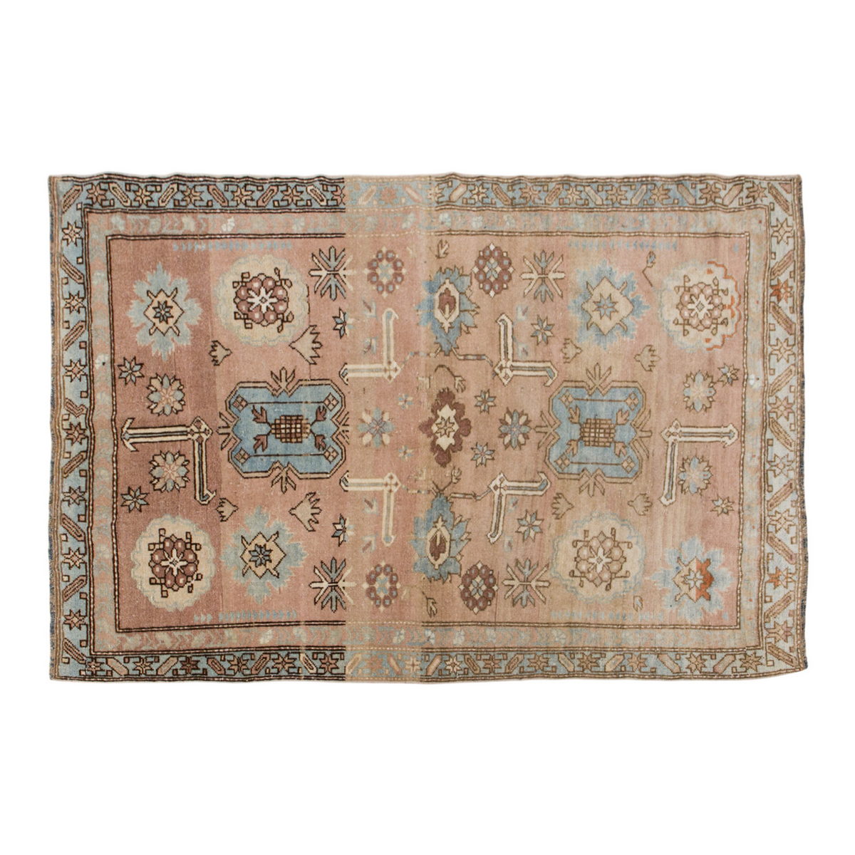 Antique Rug, Oriental Rug 3'7 x 5'4 feet / 110 x 162 cm