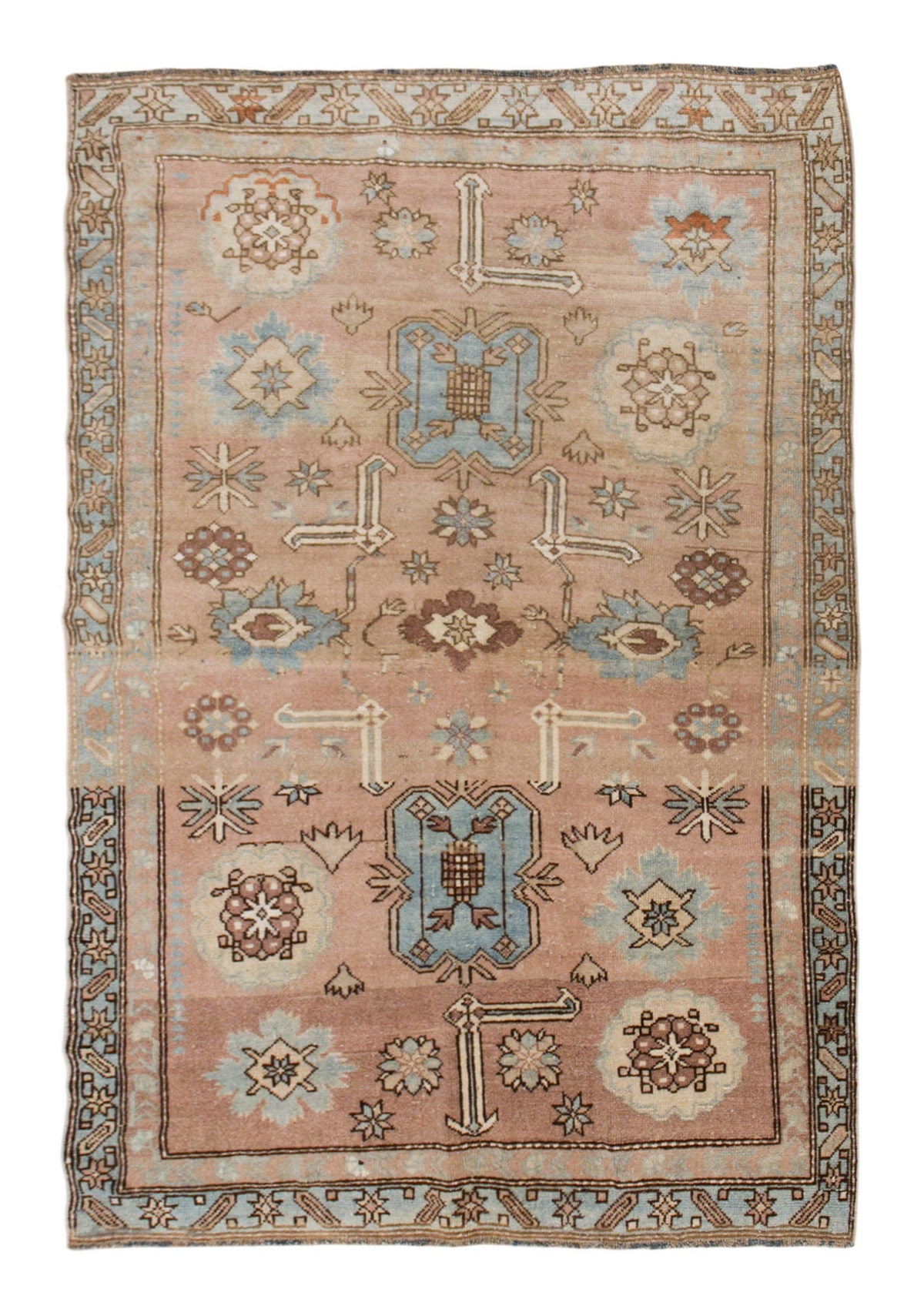 Antique Rug, Oriental Rug 3'7 x 5'4 feet / 110 x 162 cm