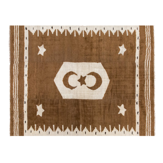 Antique Siirt Blanket Kilim Rug, 125 × 170 cm, 4.1 × 5.6 ft