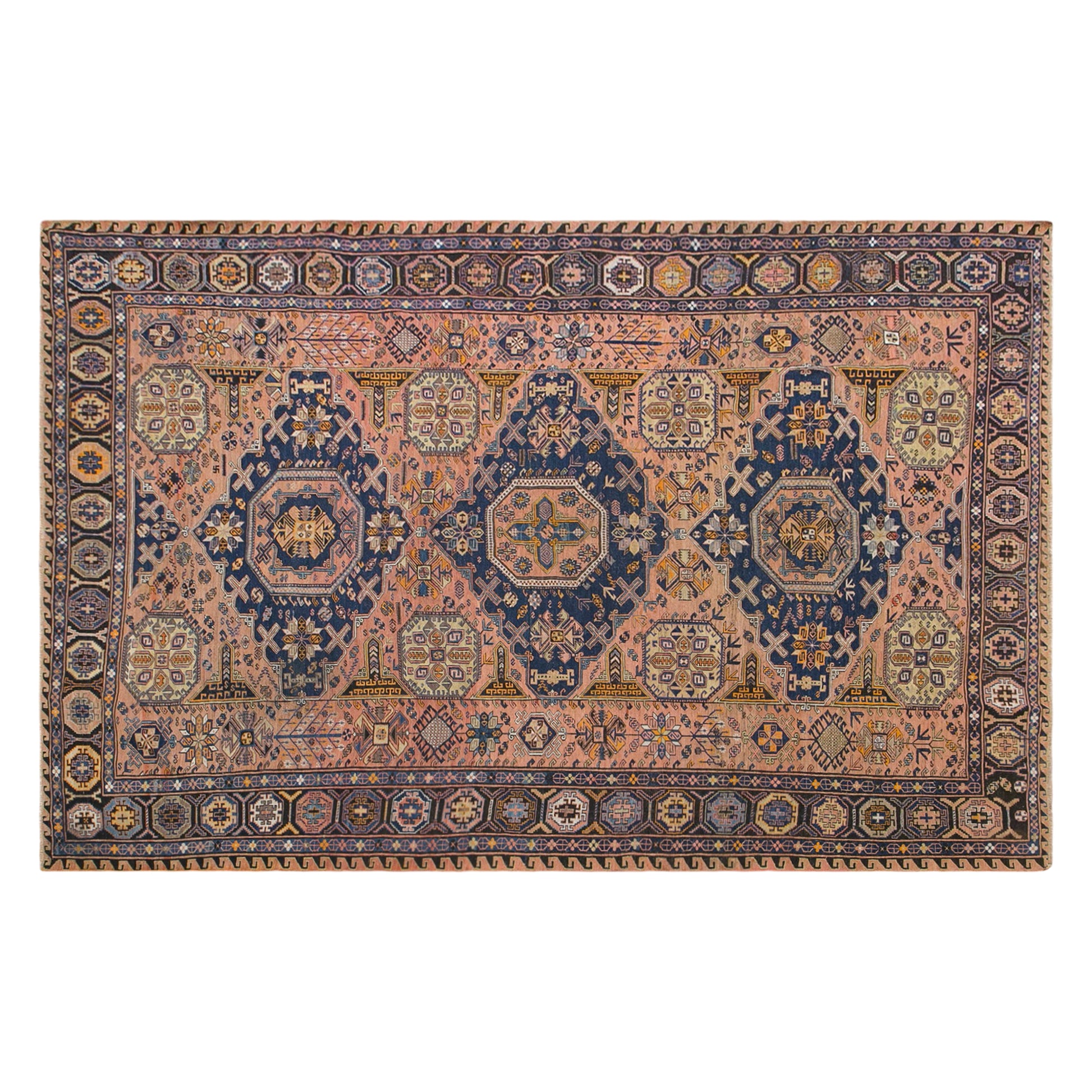 Antique Soumak Rug, 7'6x9'10 ft / 230x300 cm