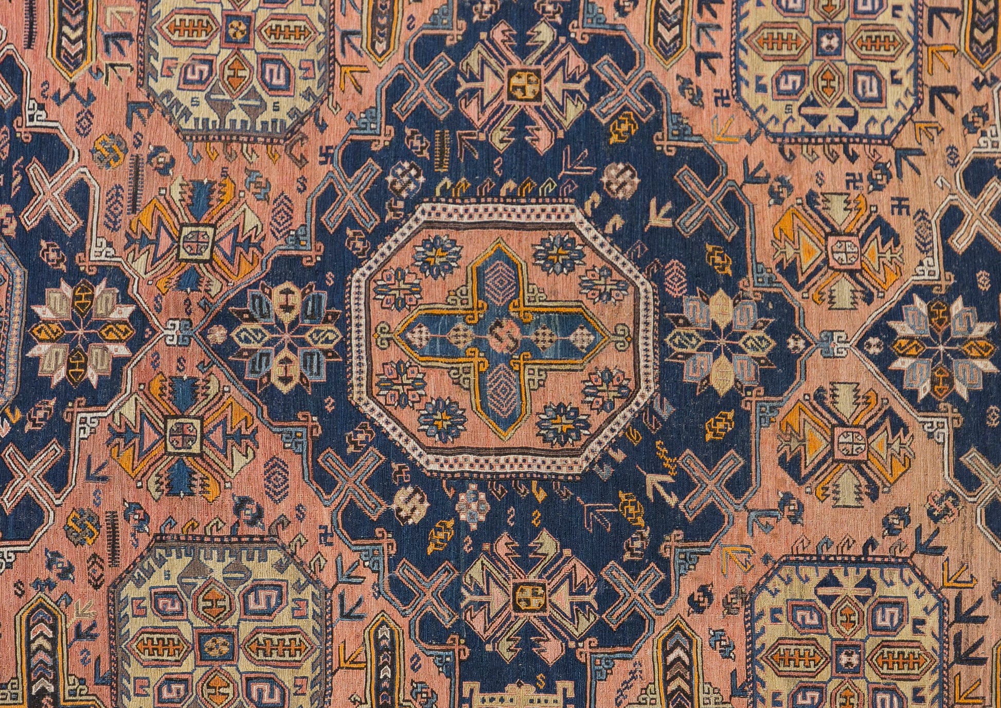 Antique Soumak Rug, 7'6x9'10 ft / 230x300 cm