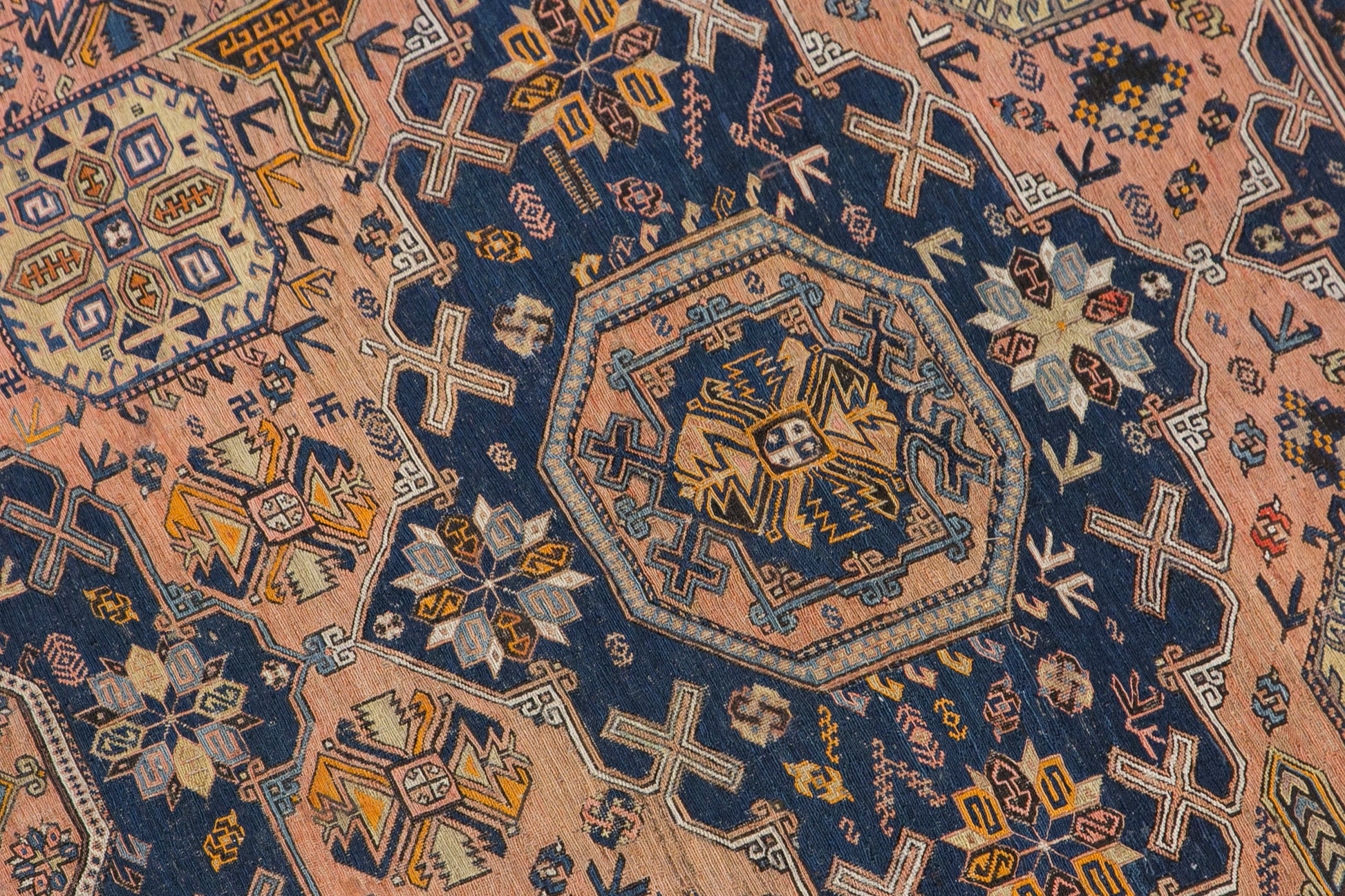 Antique Soumak Rug, 7'6x9'10 ft / 230x300 cm