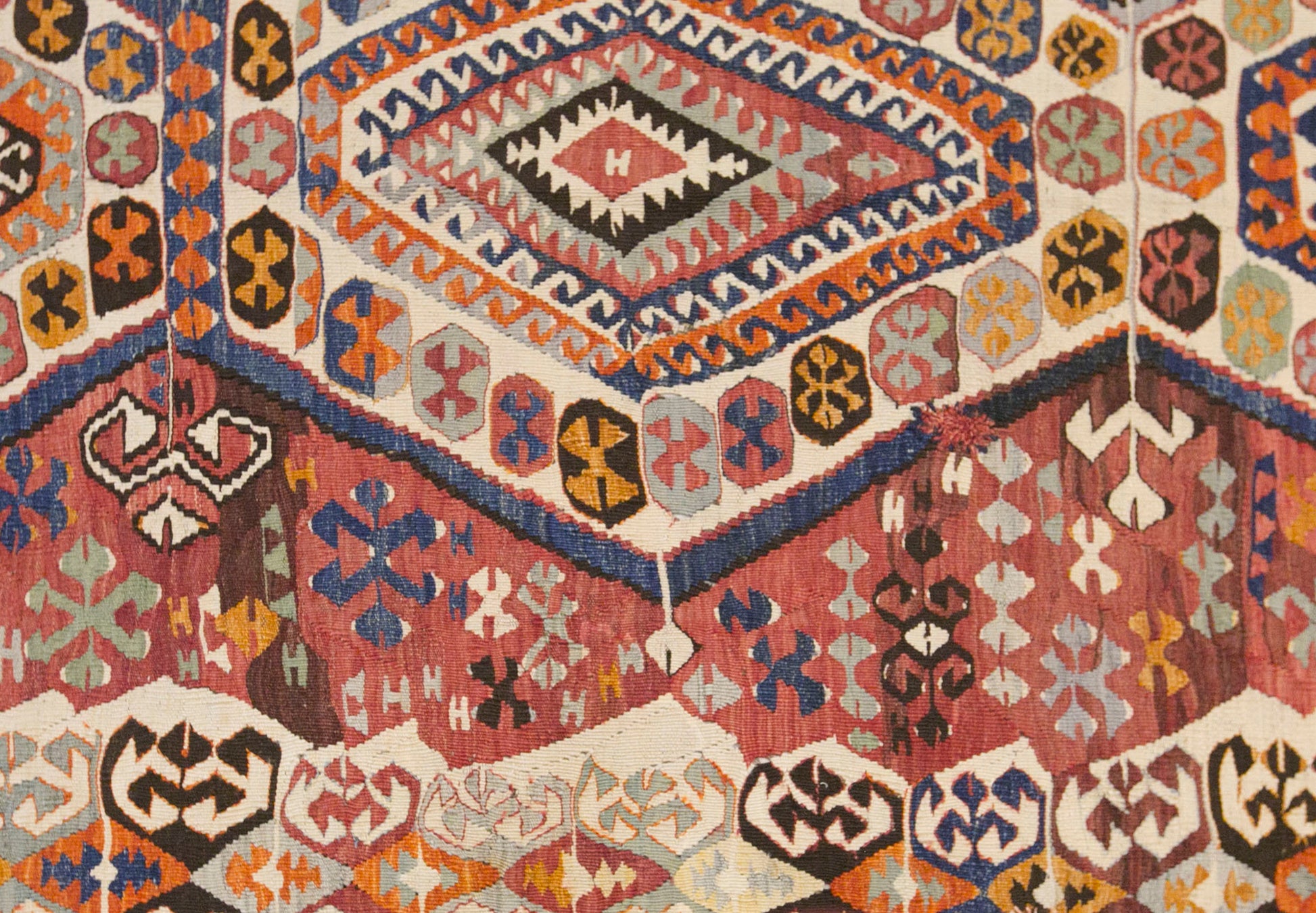 Antique Turkish Kilim Rug, 4.4 x 11.8 ft, 135 x 360 cm, Handwoven Wool Kilim