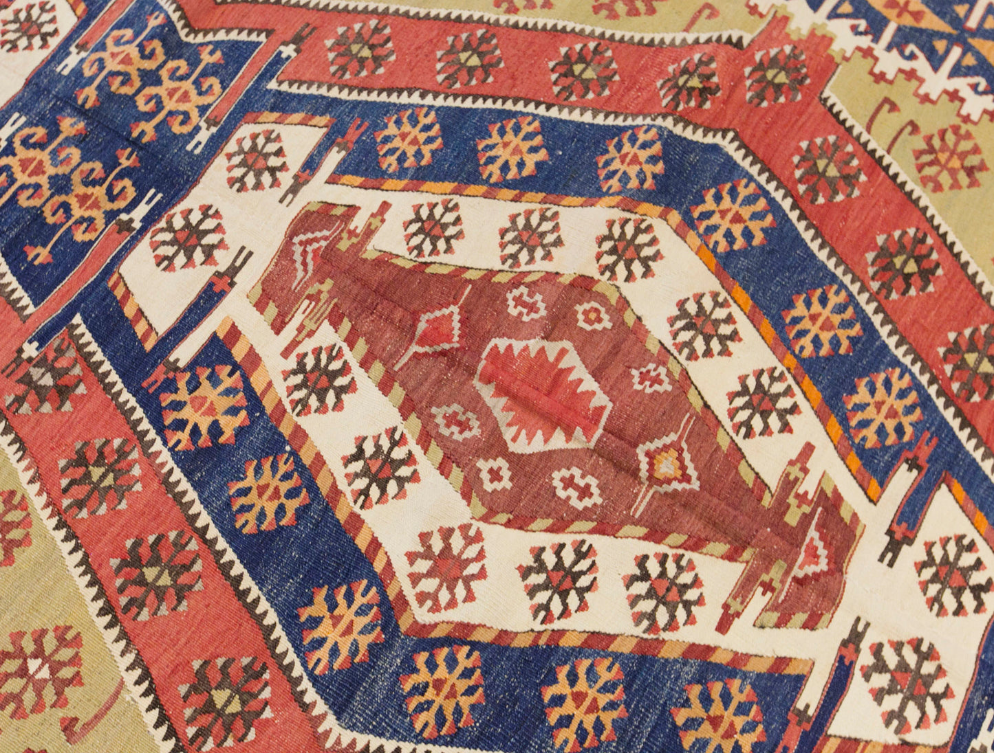 Antique Turkish Kilim Rug, 5.0 x 12.7 ft, 152 x 386 cm, Handwoven Wool Kilim