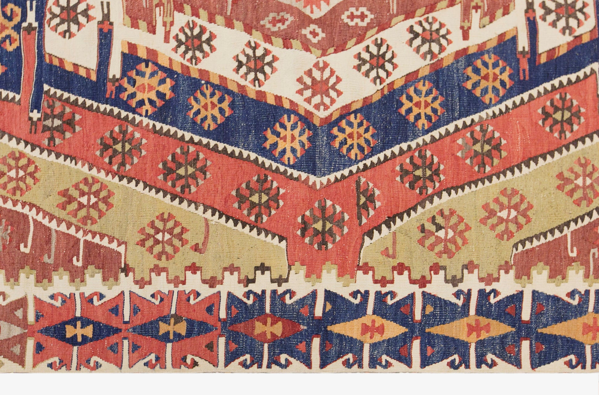 Antique Turkish Kilim Rug, 5.0 x 12.7 ft, 152 x 386 cm, Handwoven Wool Kilim