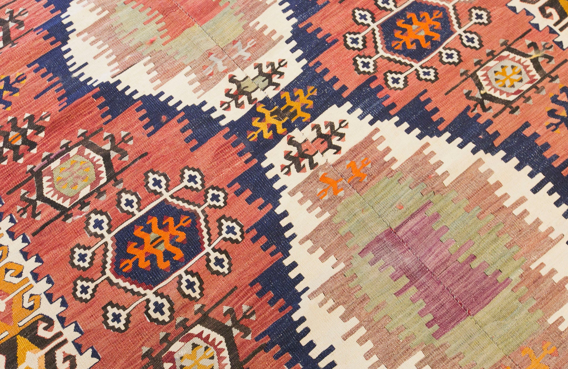 Antique Turkish Kilim Rug, 5.2 x 13.9 ft, 160 x 425 cm, Handwoven Wool Kilim
