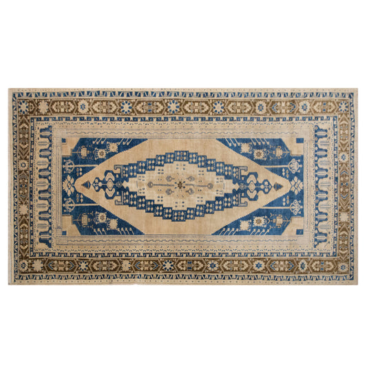 Antique Turkish Oushak Rug 170x310 cm (5.6x10.2 ft)