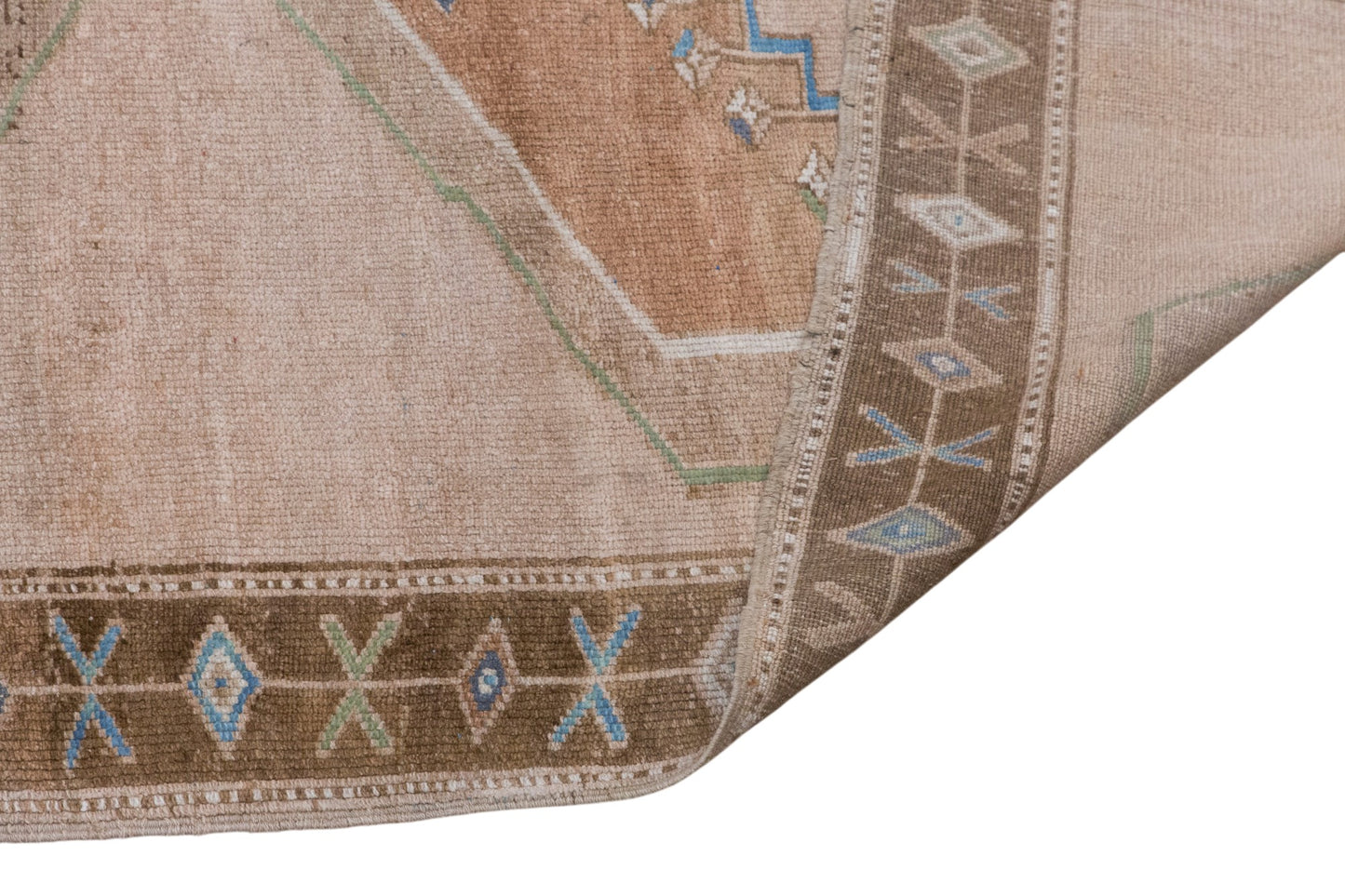 Antique Turkish Oushak Rug 205x362 cm (6'9" x 11'10")