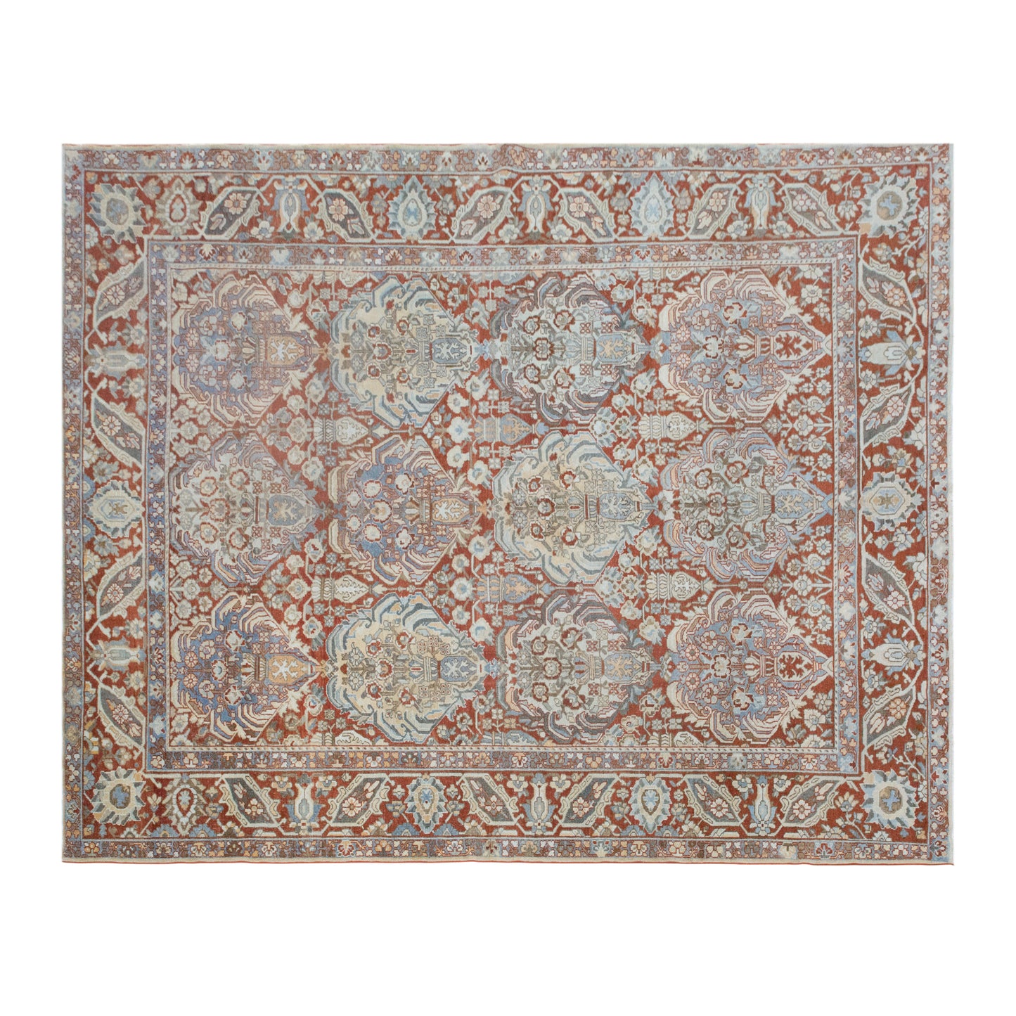 Antique Turkish Oushak Rug 327x400 cm (10'9" x 13'1")