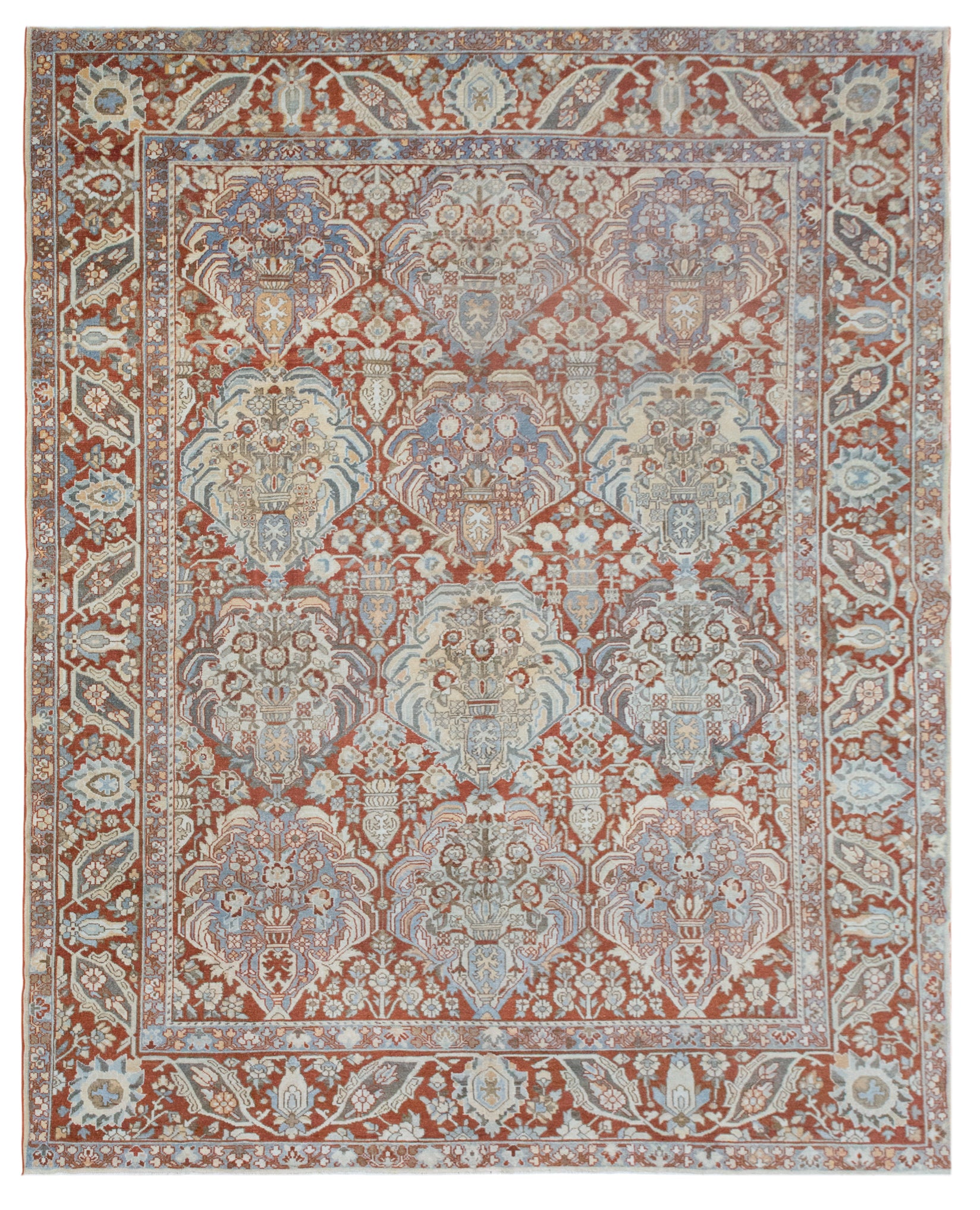 Antique Turkish Oushak Rug 327x400 cm (10'9" x 13'1")
