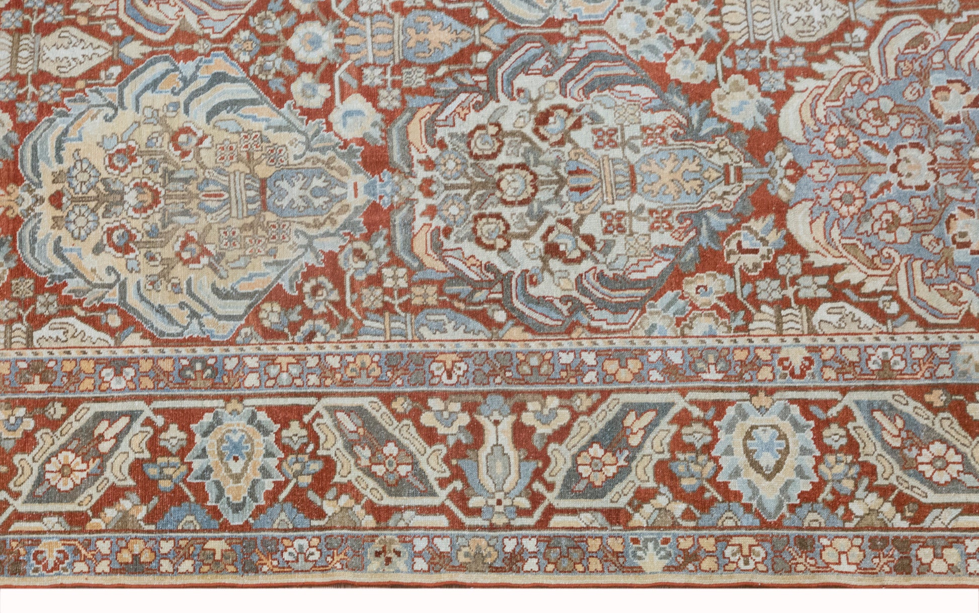 Antique Turkish Oushak Rug 327x400 cm (10'9" x 13'1")