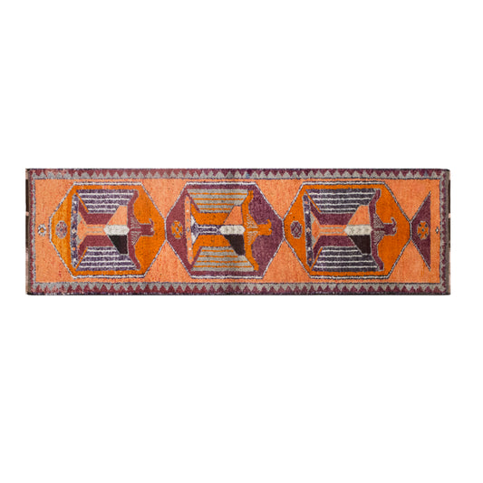 Antique Turkish Oushak Runner 100x340 cm (3'3" x 11'2")