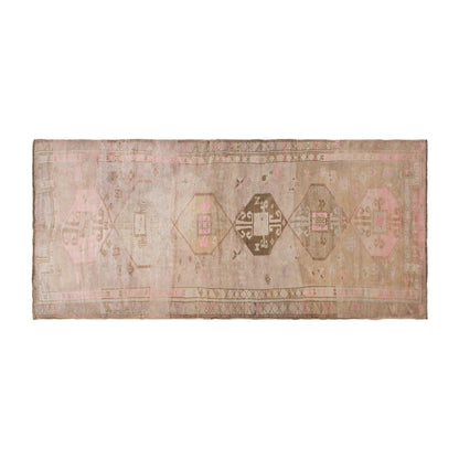 Antique Turkish Oushak Runner Rug, 4'6" x 11'6" (138 x 350 cm)