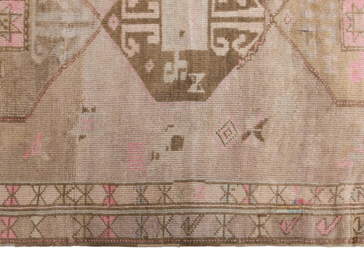 Antique Turkish Oushak Runner Rug, 4'6" x 11'6" (138 x 350 cm)