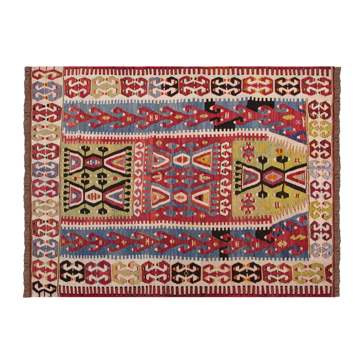 Antique Turkish Rug, 147 x 192 cm 4.9 x 6.3 ft