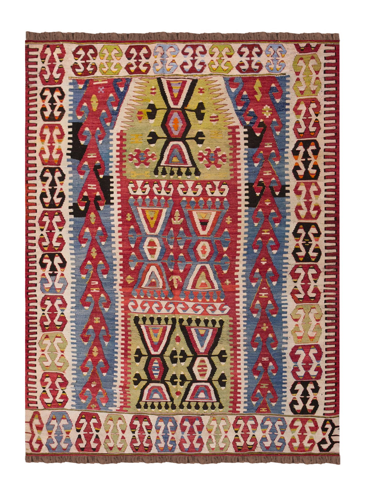 Antique Turkish Rug, 147 x 192 cm 4.9 x 6.3 ft