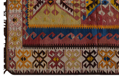 Antique Turkish Rug, 4.5 x 3.7 ft, 137 x 110 cm