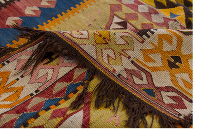 Antique Turkish Rug, 4.5 x 3.7 ft, 137 x 110 cm
