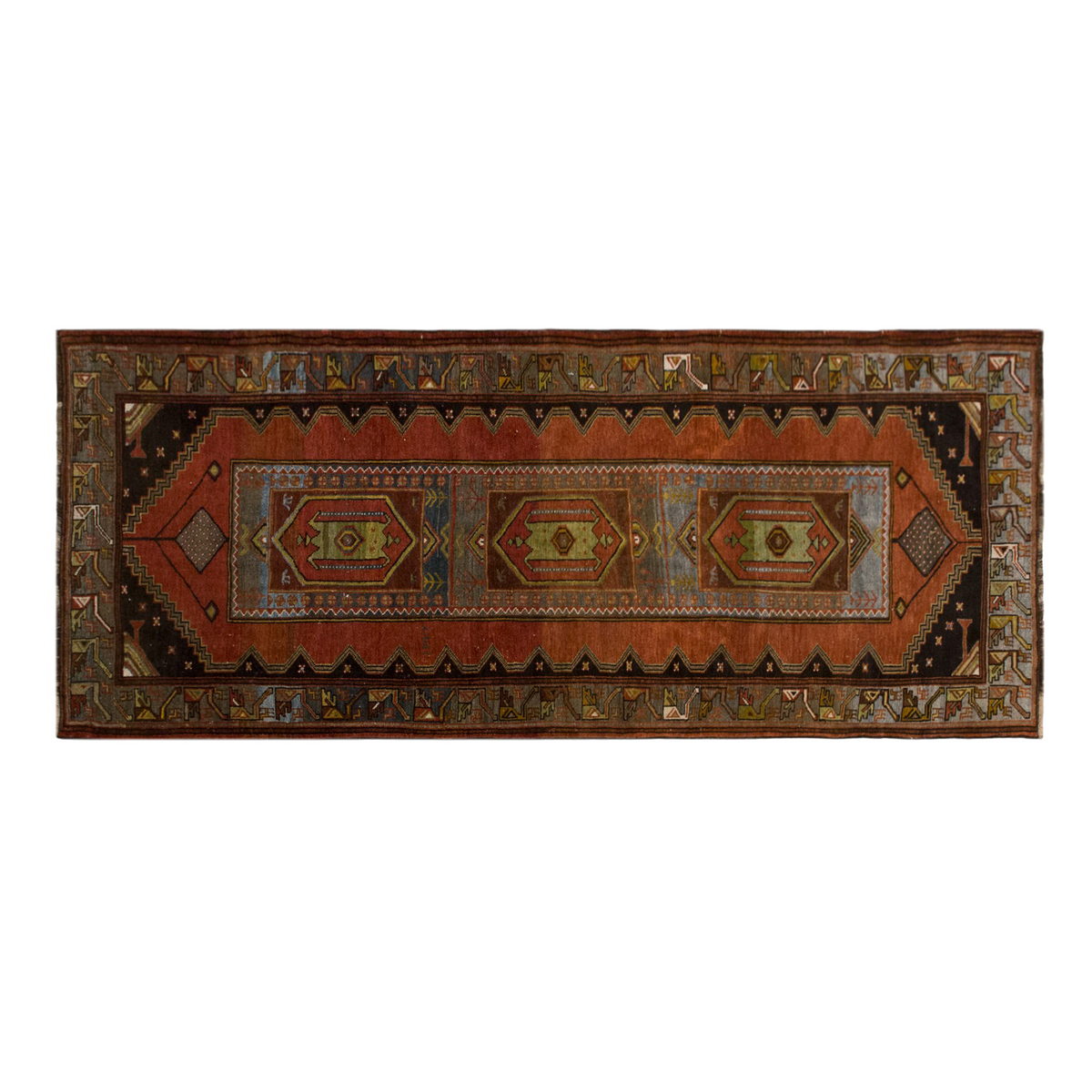 Antique Turkish Runner, 130 x 300 cm / 4.3 x 9.8 ft
