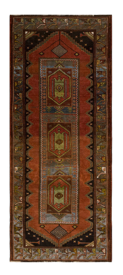 Antique Turkish Runner, 130 x 300 cm / 4.3 x 9.8 ft