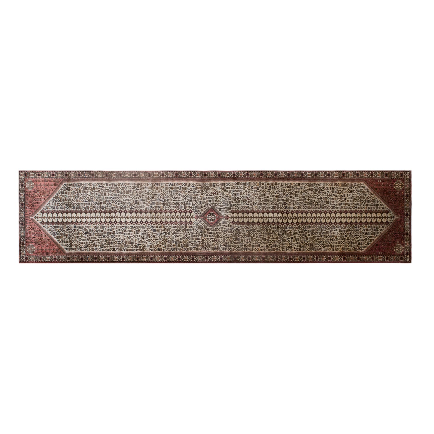 Antique Turkish Runner Rug 87 x 390 cm | 2'10" x 12'9" ft