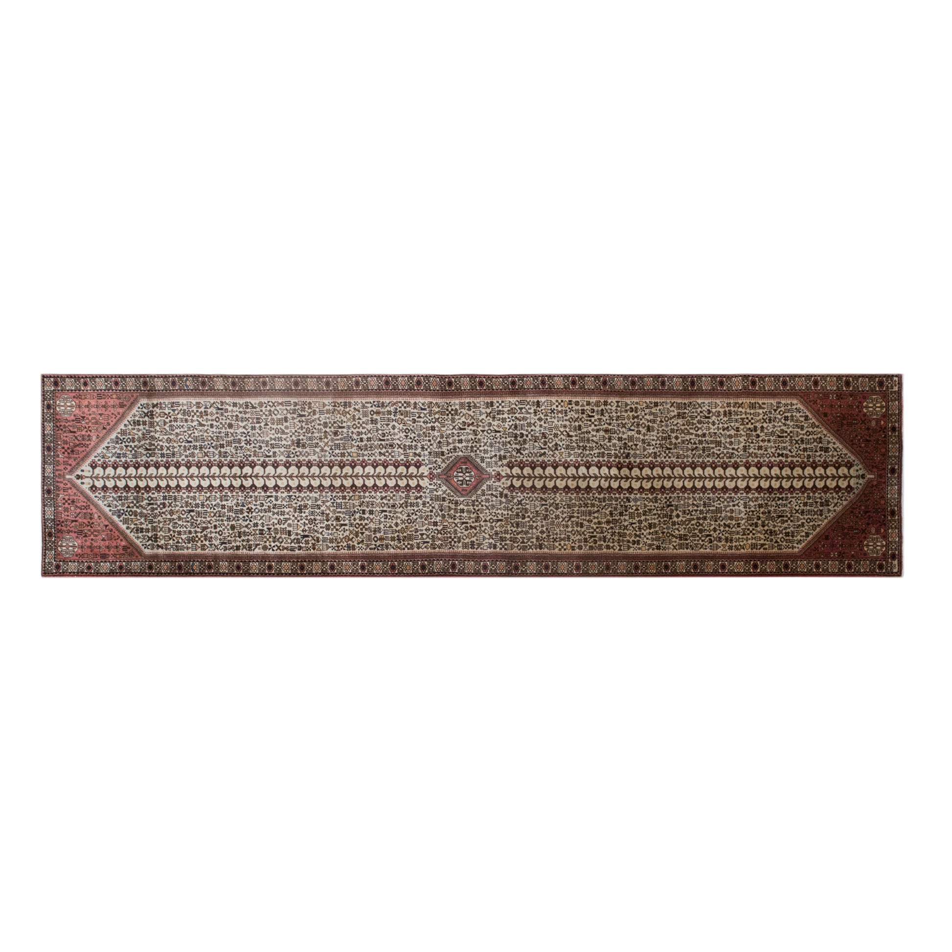 Antique Turkish Runner Rug 87 x 390 cm | 2'10" x 12'9" ft