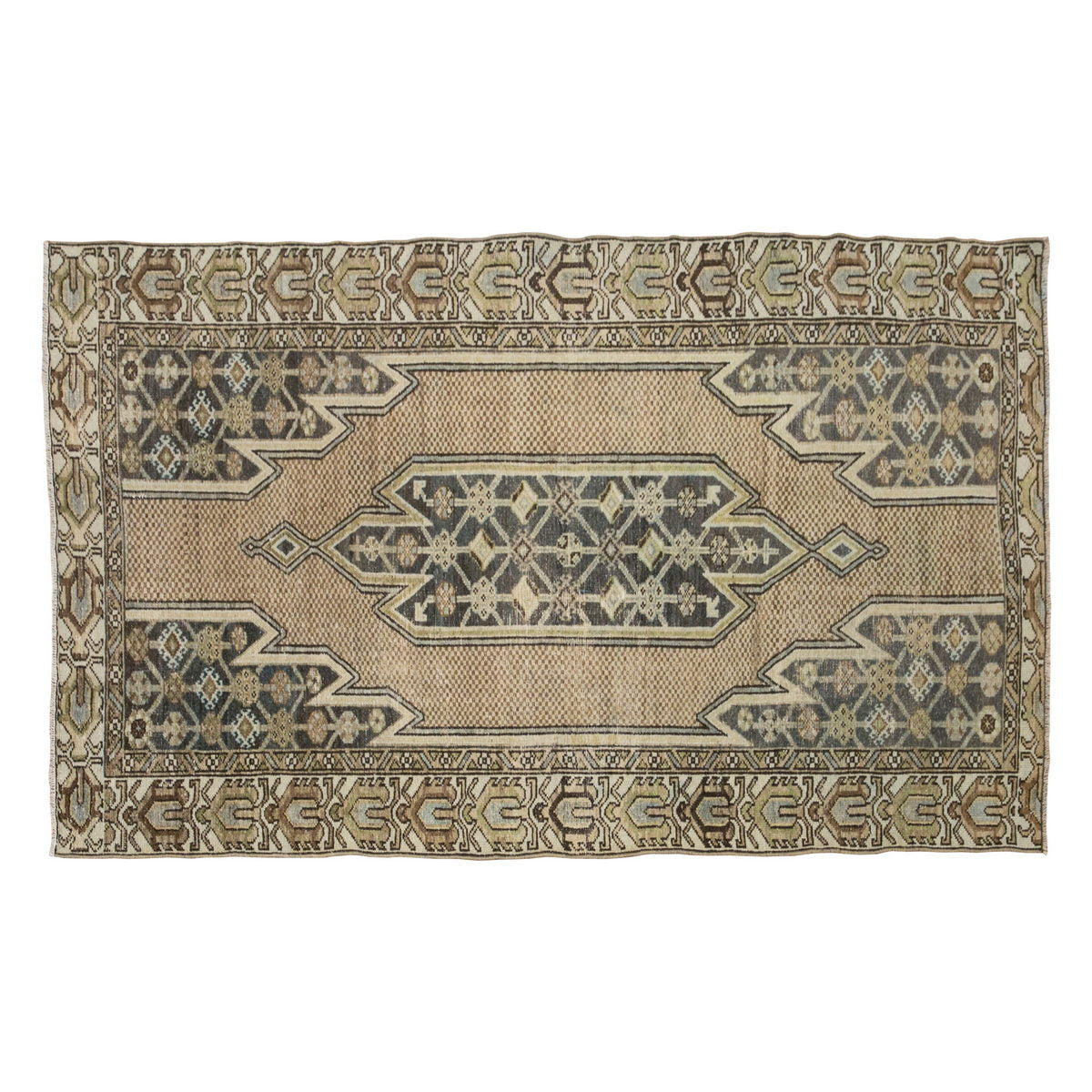 Area Rug, Turkish Rug,  3'9 x 6'1 feet / 120 x 187 cm